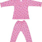 MMShopy Baby Girls Floral Print Hosiery Cotton Top & Pyjama Set (45 Years, Pink)