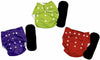 Kogar All In One Reusable Adjustable Washable Multicolour Diaper Nappy For Baby New Born To 2 Year(3 Diaper +3 Insert)