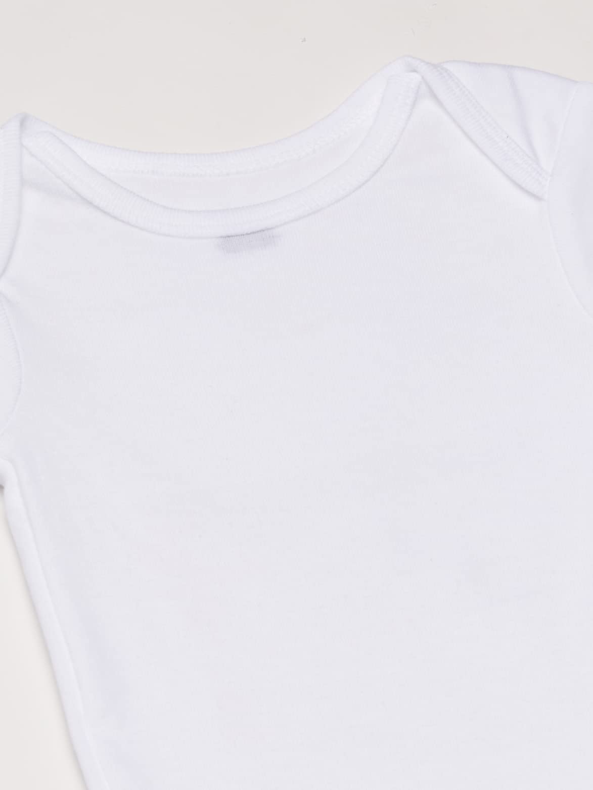 Gerber Baby 5-Pack Solid Onesies Bodysuits, White, 5T