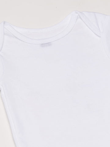 Gerber Baby 5-Pack Solid Onesies Bodysuits, White, 5T