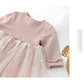 Infant Toddler Baby Girl Spring Fall Clothes Knit Long Sleeve Tutu Dress Fluffy Stars Tulle Dress Princess Dress (Pink, 6-12 Mon