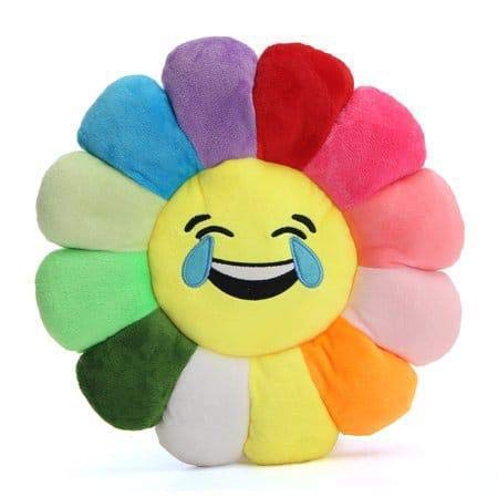 Orchid Homz Beauitful & Decorative Super Soft Velvet Sunflower Laughing Tear Cushion Pack of 1pc16x16inch(Design4)