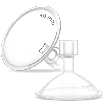 Maymom MyFit Crater Series 10 mm Two-Piece Design Small Breastshield Compatible with Medela Pump Parts; Replace Medela Shields; 