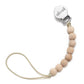 Ali+Oli Silicone Pacifier Clip for Baby (All Wood) 100% Food-Grade BPA Free Newborn Pacifier Holder Infant Binky Clip for Baby B