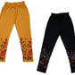 Girls Cotton Printed Capri 3/4th Leggings (Pack of 2) Multicolor70