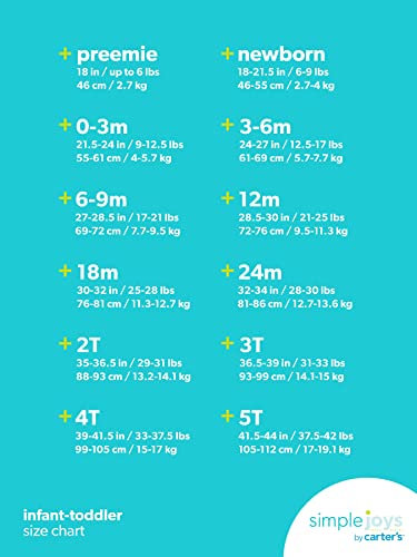 Simple Joys By Carter'S Baby Boys' 3-Pack Snug Fit Footed Cotton Pajamas, Navy Space/Rust Stripe/Turquoise Green Dogs, 3T