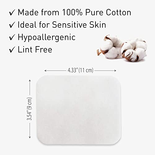 Destalya Baby Cotton Pads For Diaper Change | 360 Count | Soft Large Squares For Sensitive Skin | Lint-Free | 100% Cotton (Maxi