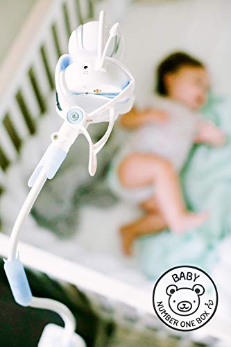 FlexxiCam | Universal Baby Monitor Holder with Velcro Strap | Flexible Baby Camera Mount Shelf | No Drilling | A Safer Monitor S
