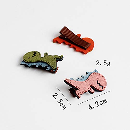 Crizan Dinosaur Hair Clips Duck Bill Accessories For Little Girls Toddler Kids Children 3Pcs