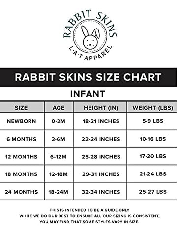 Rabbit Skins, Baby Short Sleeve Raglan Baseball Bodysuit, Vintage Heather/Vintage Orange, 12 Months