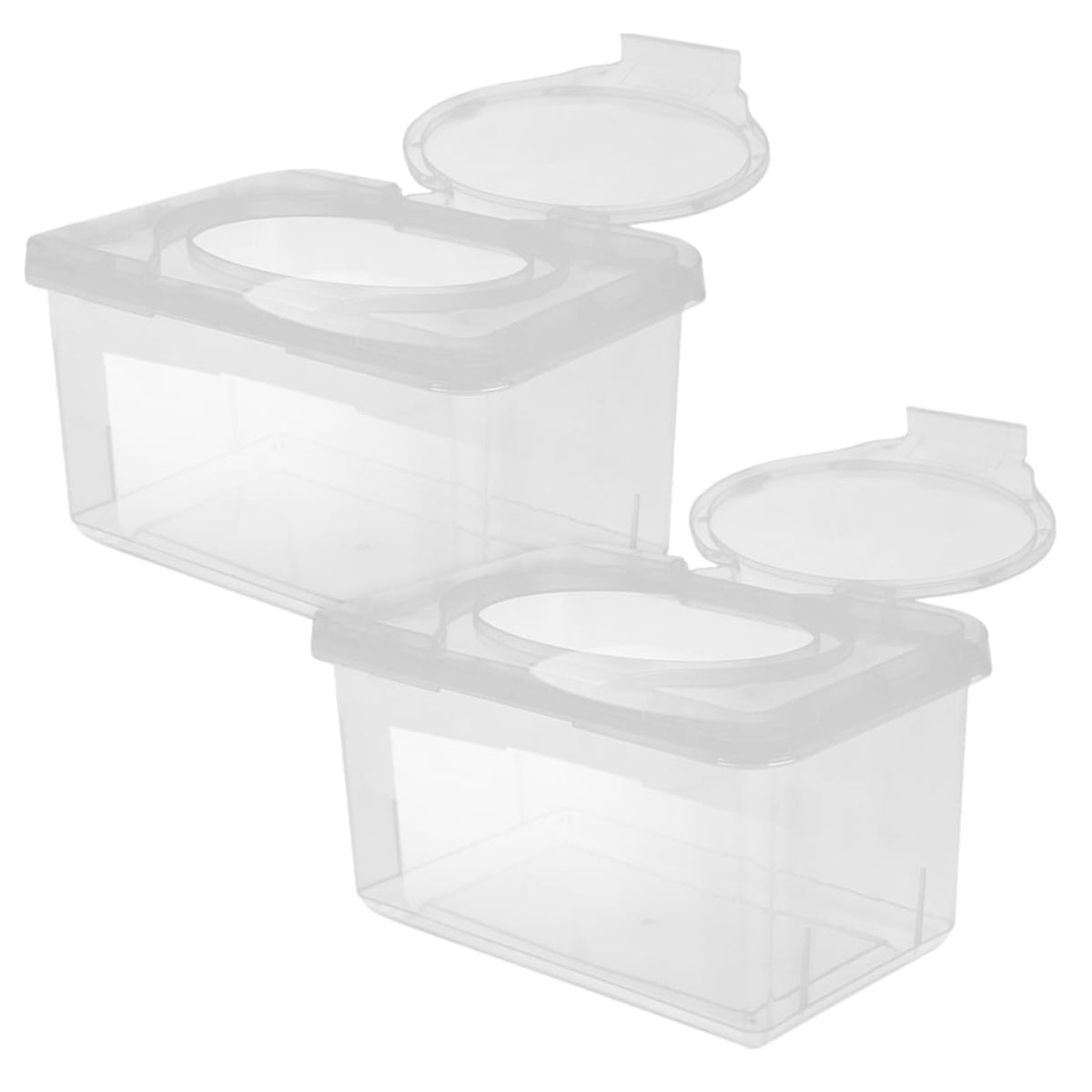HANABASS 2pcs Wipes Dispenser Holder Pp Material Portable Lightweight for Crib Stroller and Home Organization