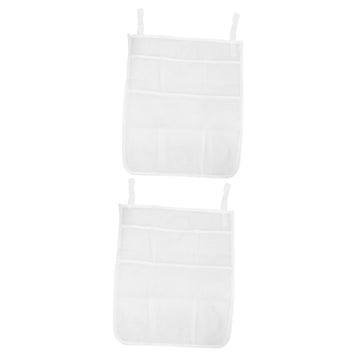 Zerodeko 2pcs Mesh Diaper Organizer Caddy Infant Hangers Crib Hanging Bag Nursery Storage Bag Hanging Pouch for Diapers
