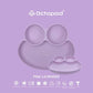 Abiie Octopod Frog Silicone Plates with Suction - Spill Proof, Easy to Clean - BPA-Free Bowl - Suction Plates for Baby and Toddl