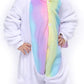 Easuit Rainbow Unicorn Costume Animal Pajamas Halloween Cosplay for Kids 8-10 EA-Unicorn14 C-rainbow Unicorn