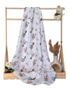 LILY LAMA Digger & Dreamer Organic Muslin Swaddle  Soft, Breathable MultiColor Baby Wrap  Perfect for Newborns & Infants (Mul