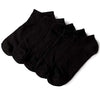 Lealdealz Ankle Length Socks For Men And Women, Pack Of 5 Cotton Socks  Black Coloured  Free Size