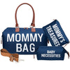 Printe Diaper Bag Tote For Boys With 2 Organizer Pouches, Large Capacity Mommy Bag For Hospital And Weekender Travel, Functional