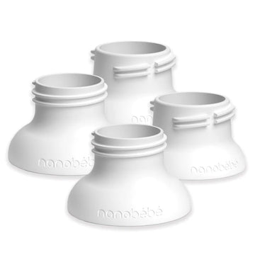 Nanobebe Baby Bottle Breast Pump Adapters, Compatible With Ameda And Medela Breast Pumps, Baby Bottle Thread Changer, Baby Bottl