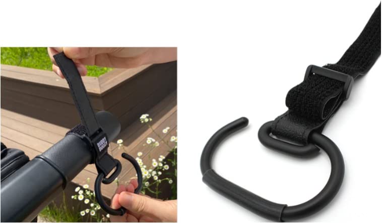 Nonslip Stroller Hook For Hanging Diaper Bags, Purse, Shopping On Strollers Buddyduggy
