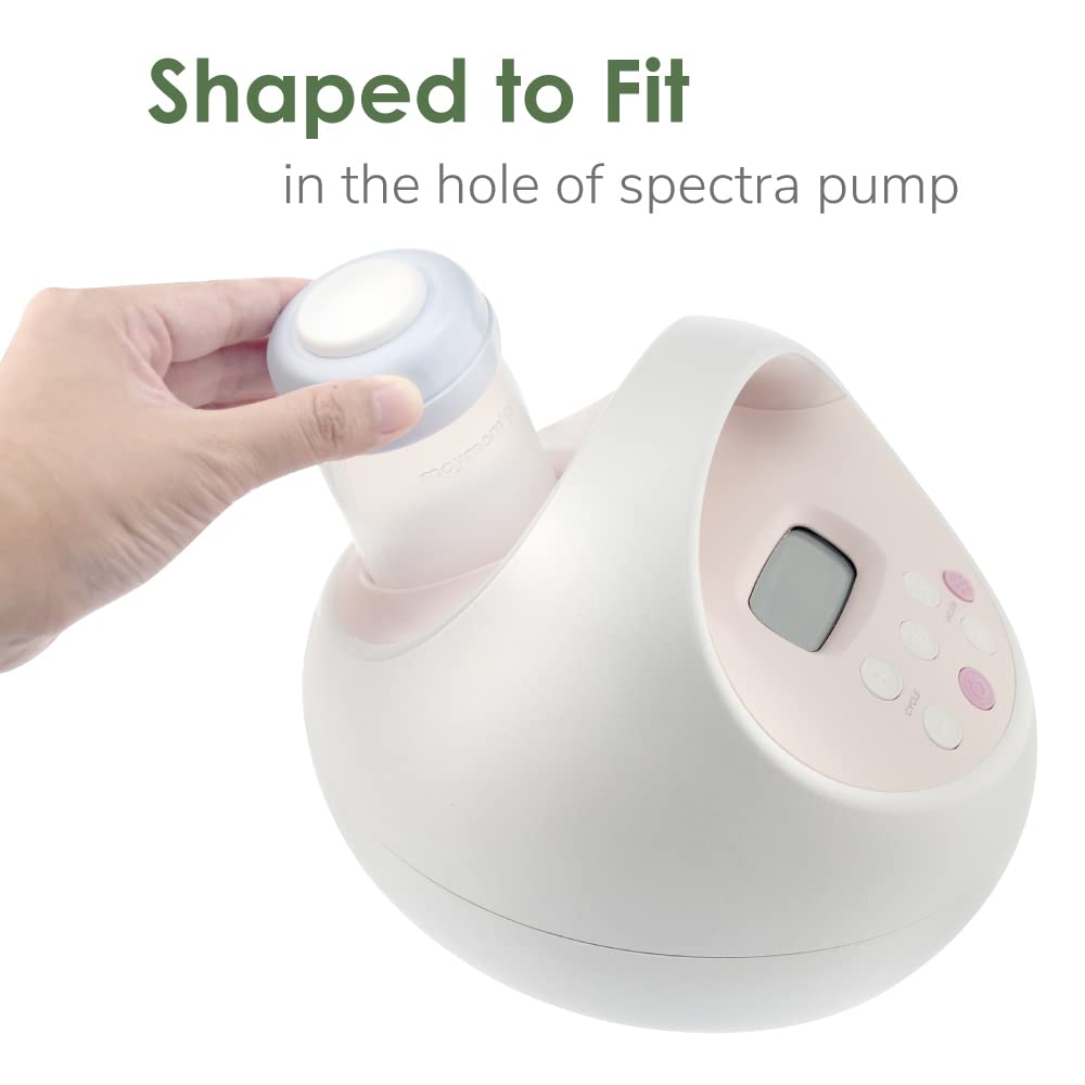 Maymom Wide Neck Breastmilk Collection N Storage Bottle 5.4 Oz; Re-Markable Sureseal Disc. Compatible With Spectra S2 Spectra S1