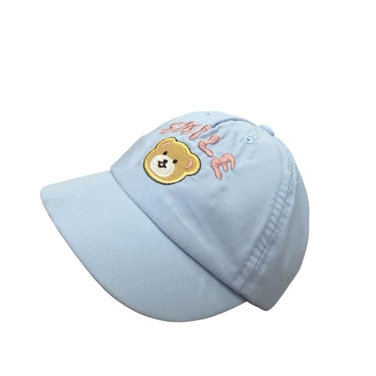 Capznmore Kids Unisex Cotton Cap With Cute Cartoon Smile Bear Design, Perfect For Ages 12 Years, Toddler Cap For Boys & Girls S