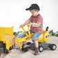 rolly toys CAT Construction Ride-On: 360-Degree Excavator/Shovel Digger, Youth Ages 3+ , Yellow