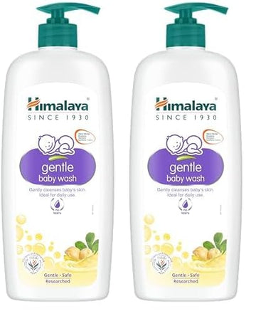 Himalaya Gentle Baby Wash 600Ml | No Tears Formula |With Chickpea And Green Gram| Cleansing BabyS Gentle Skin (Pack Of 2)