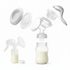 Manual Breast Pump - BPA Free, Quiet & Portable Milk Extractor | Soft Silicone Comfort Flange, Easy to Clean & Assemble, Include