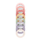 Itzy Ritzy Linking Ring Set; Set of 8 Braided, Rainbow-Colored Versatile Linking Rings; Attach to Babys Car Seat, Stroller & Ac