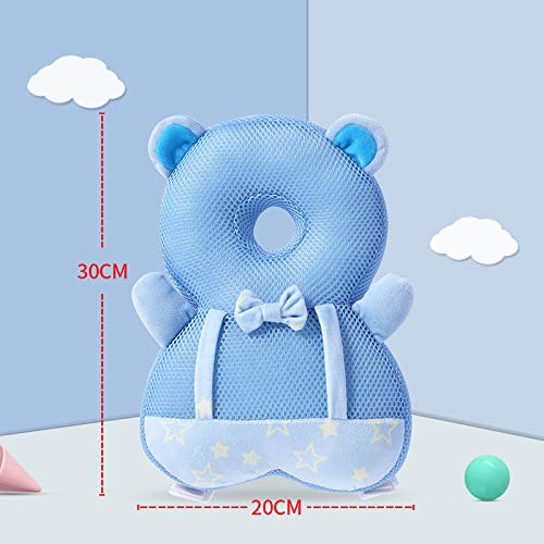 Baby Walker Head Protector Toddler Adjustable Baby Head Protection Backpack Wear Safety Pad (Bear)