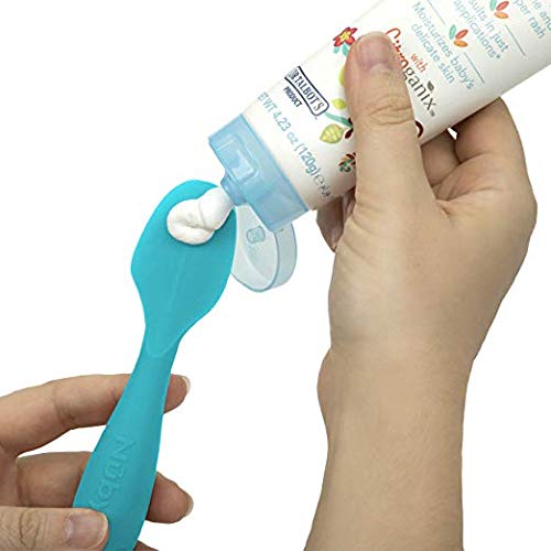 Dr. Talbots Silicone Diaper Cream Brush With Suction Base, Aqua (2 Pack)