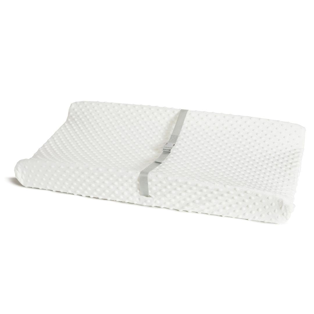 Munchkin Secure Grip Baby Diaper Changing Pad with Cover for Dresser, Waterproof and Wipeable, Contoured, Standard Size (14.75 x