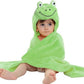 Nema NM Cute Fleece Animal Shape Hooded Baby Towel/Bathrobe Frog