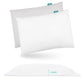 Thin 2 Pack Small Pillow with Pillowcase 13    x 18    X 1.2   , Toddler Pillows for Sleeping, Machine Washable Soft Travel Pill