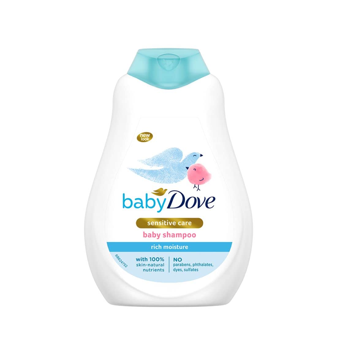 Baby Dove Shampoo 400 Ml, Mild No Tears Rich Moisture Baby Shampoo For Kids, Gentle Care For BabyS Soft Hair - No Sulphates No 