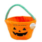 Reece Studio 'Trick Or Treat' Halloween Basket, Plush Pumpkin Trick Or Treat Candy Bag, Fall Pumpkin Tote For Baby Girl Or Baby