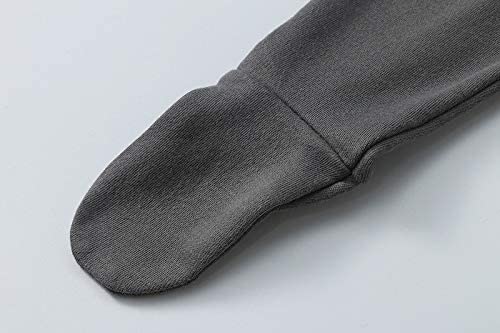 O2 Baby Baby Boys Girls Organic Cotton Zip Front Sleeper Pajamas, Footed Sleep  'N Play(3-6Months, Gray)