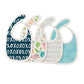 Tidy Sleep Muslin Pure Cotton 3 Layer Baby Bibs, Ultra Soft Skin Friendly Pure Cotton Baby Bibs Assorted Colour Pack Of 4
