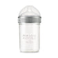 Mason Bottle 8Oz Baby Glass Bottle With Breast Like Slow Flow Nipple, Cap+Ring - Bpa Free, Non Toxic, Anti Colic Glass Baby Bott