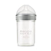 Mason Bottle 8Oz Baby Glass Bottle With Breast Like Slow Flow Nipple, Cap+Ring - Bpa Free, Non Toxic, Anti Colic Glass Baby Bott