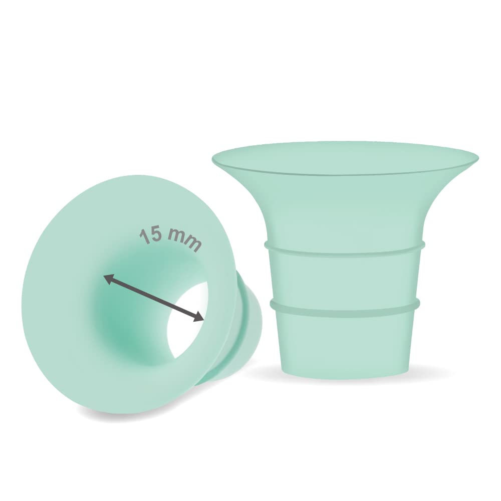 Maymom Flange 15mm Insert Compatible with Medela/Spectra/Elvie/momcozy/tsrete/Willow/Motif Luna/Ameda MYA Breastpump 24mm Breast