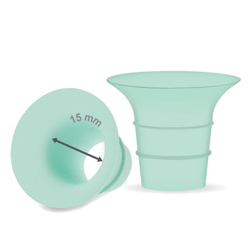 Maymom Flange 15mm Insert Compatible with Medela/Spectra/Elvie/momcozy/tsrete/Willow/Motif Luna/Ameda MYA Breastpump 24mm Breast
