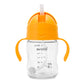 Evorie Tritan Weighted Straw Sippy Cup With Handles For Baby And Toddlers 6 Months Up, 7 Oz Soft Silicone Straw Infant First Tra