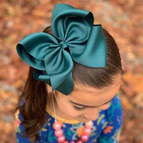 C  Llot Big Bows For Girls 40 Pcs Grosgrain Ribbon Boutique 6 Inch Hair Bow Alligator Clips For Girls Teens Toddlers Kids In Pai