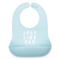 Baby Bib for Eating by Bella Tunno, Waterproof Silicone Bib with Large Food Catcher, Adjustable Fit for Babies 4-12 months & Tod