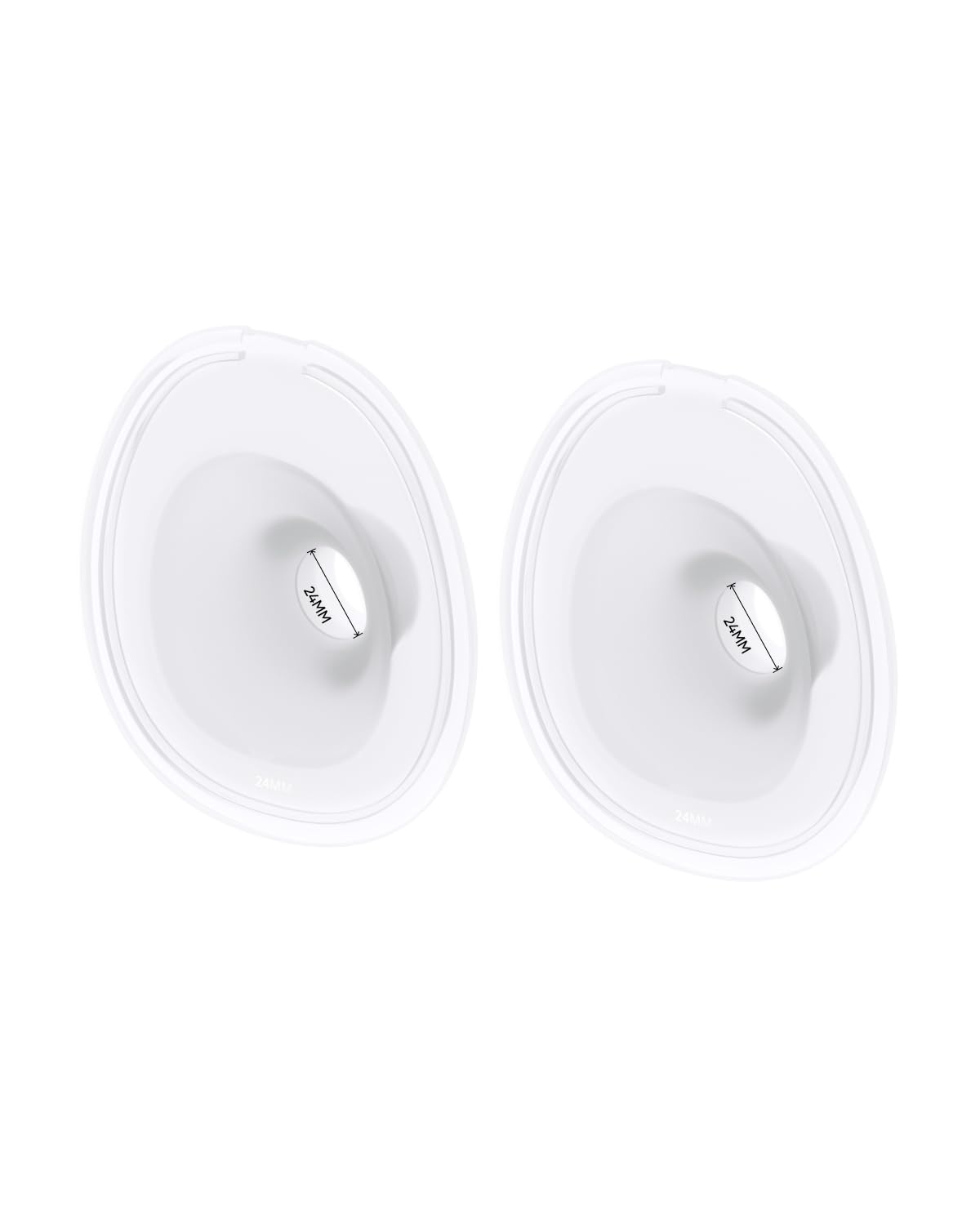 Eufy Original 24Mm Flange (2-Pack), Replacement Accessories For Wearable Breast Pump E10, Food-Grade Soft Silicone, Durable, Com