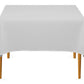 Pomp Silver 70 X 70 Premium Polyester Tablecloth  Wrinkle  Stain Resistant Easy Care Fabric  Fits 6Ft Rectangle Table