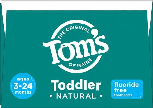 Toms of Maine Toddlers Fluoride-Free Natural Toothpaste in Mild Fruit Gel, 1.75 Ounce