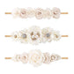 Bfnaagirl Baby Girl Floral Headband Nylon Flower Crown Elastic Hairband 3Pcs Hair Accessories Gift For Girls (30#)