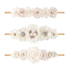 Bfnaagirl Baby Girl Floral Headband Nylon Flower Crown Elastic Hairband 3Pcs Hair Accessories Gift For Girls (30#)